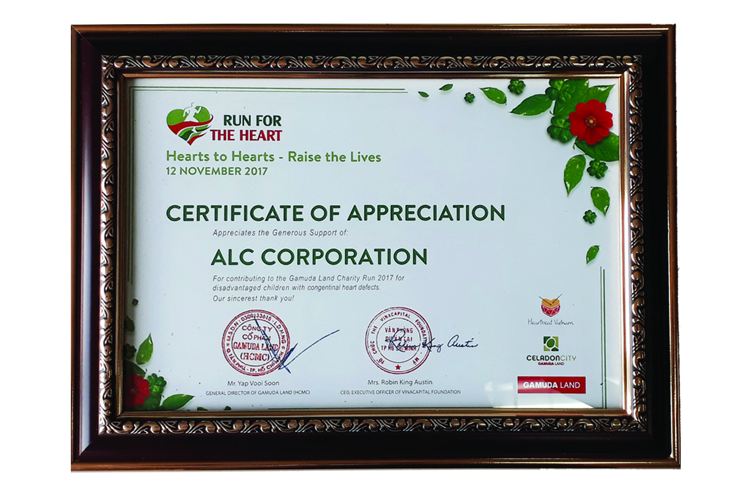 ALC Corp đồng hành cùng chương trình "Chạy Vì Trái Tim" 2017